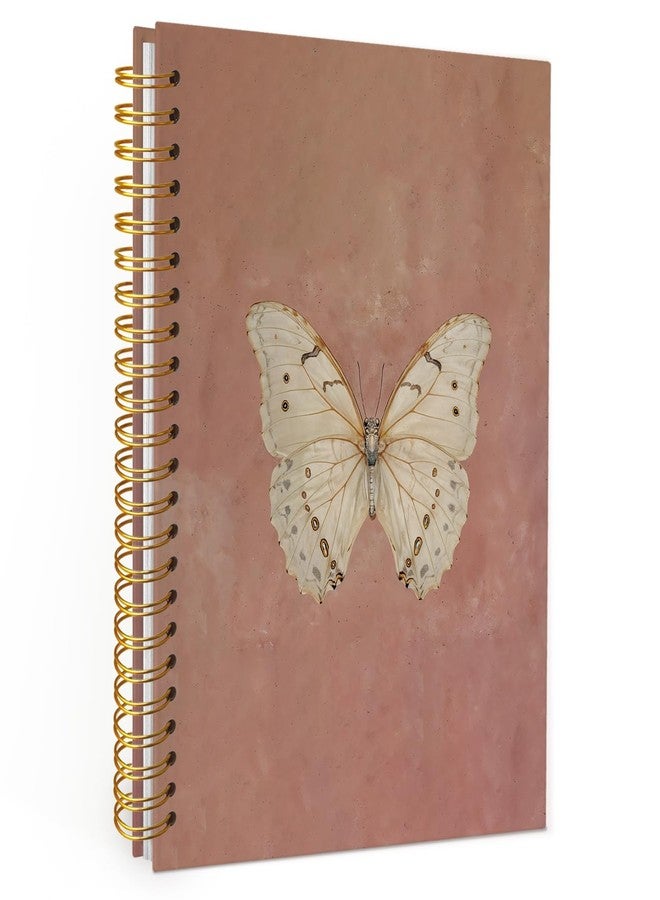 Wheatwin Butterfly Pink Notebook Journal, Vintage Pink Cute Butterfly Journal for Women, Preppy Gifts for Teen Girls, 5.5x8.3 Inch - Image 1